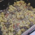 El cooksnap de Dai Zárate cuando hizo Revuelto de hígado, papas y cebolla.