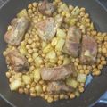El cooksnap de Ari Rodriguez cuando hizo Garbanzos refritos con costillas, papas y mojo verde.