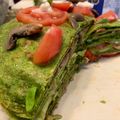El cooksnap de Javii cuando hizo Torta de panqueques de espinaca saludable.