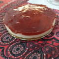El cooksnap de vanessa1493 cuando hizo Tarta de queso 🧀 con mermelada de fresa 🍓 o frambuesa.