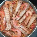 El cooksnap de Luis cuando hizo Fideuà de potón y gambón.
