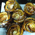 El cooksnap de Xus cuando hizo Rosas de manzana y hojaldre.