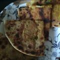 Anjali Mukherjee's cooksnap of when they made Potato-onion Paratha.