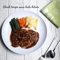 Cooksnap dari Mama fathan untuk resep Steak Tempe Saus Lada Hitam