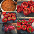 El cooksnap de Carmesina cuando hizo Pimientos rellenos con arroz y carne.