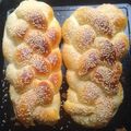 El cooksnap de Denu cuando hizo Pan trenzado (Jalá).