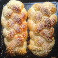 El cooksnap de Denu cuando hizo Pan trenzado (Jalá).