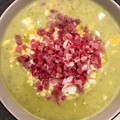 El cooksnap de Dos Rombos en la Cocina cuando hizo Crema calabacín y puerro.