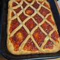 El cooksnap de Claudia Díaz cuando hizo Pastafrola de membrillo.