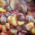 El cooksnap de Mariam Martín cuando hizo Estofado de albóndigas con papas y zapallo.