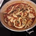 El cooksnap de Nuvia Aburto cuando hizo Pollo en mantequilla y hongos..