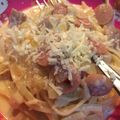 Cooksnap dari Livya Miranda untuk resep Fettuccine Carbonara ala Pizza Hut Simple dan Endeeees Bangeet