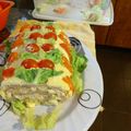 El cooksnap de Maru BLanco cuando hizo Pionono Atún y Jamón/queso.