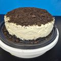 El cooksnap de Lorena Mijares cuando hizo Cheesecake de Oreo.