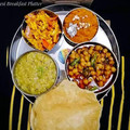 Umme Yousuf's cooksnap of when they made Kachori Bhaji(Halwa pori).