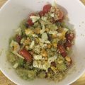 El cooksnap de Esther Wis cuando hizo Quinoa con tomate, aguacate y huevo duro.