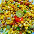 Resham Kaur का कुकस्नैप जब उन्होंने स्वीट कॉर्न सालसा (सलाद) (Sweet corn salsa (salad) recipe in hindi) बनाया था।
