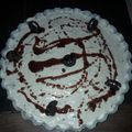 El cooksnap de Gisela Martinez cuando hizo Cheesecake con base de brownie.