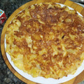El cooksnap de Javier Santos cuando hizo Tortilla de patata con cebolla.