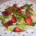 El cooksnap de Kiko cuando hizo Ensalada con fresas y frutos secos.