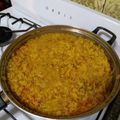 El cooksnap de Fernanda cuando hizo Arroz con azafrán.