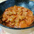 El cooksnap de Encar cuando hizo Mollejas de pollo con tomate.