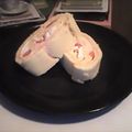 El cooksnap de adela brouchy cuando hizo Pionono de jamón y queso.