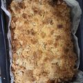 El cooksnap de Monica Riffo cuando hizo Kuchen de manzana y miga.