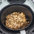 El cooksnap de Claudia cuando hizo Champiñones al ajillo en freidora de aire.