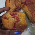 Catherine K Laban Odera's cooksnap of when they made Rainbow Zebra Cake.