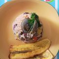 El cooksnap de Margarita restrepo velez cuando hizo Arroz con sardina. Champiñones y mixtura de mariscos.