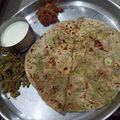 Anupama's cooksnap of when they made Aloo paratha.