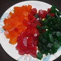 Saranya Vignesh's cooksnap of when they made Tutti fruiti at home.