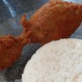 El cooksnap de Carla Marina Marenco cuando hizo Pollo frito con puré 😃 muy sabroso ideal para un almuerzo 😋😋.