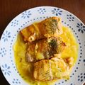 El cooksnap de Feli cuando hizo Salmón a la naranja.