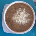 El cooksnap de Teresita Felíz cuando hizo Lentejas con Arroz y Queso.
