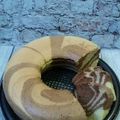 Cooksnap dari sarah hanum (initeh_uni) untuk resep Ogura Cake Zebra with coconut milk