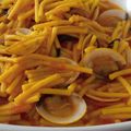 El cooksnap de Eduardo Gutiérrez cuando hizo Fideos con almejas al brandy.