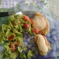 El cooksnap de Sofía♡ cuando hizo Milanesas de calabaza al horno con ensalada.