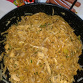 El cooksnap de Eva Sarra cuando hizo Noodles con gambas y pollo.