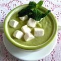 El cooksnap de Mari Carmen cuando hizo Vichyssoise de calabacín con feta y hierbabuena.