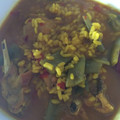 El cooksnap de Irene-Guirao cuando hizo Arroz caldoso con pollo .