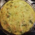 El cooksnap de Patricia Copello cuando hizo Tarta light de pollo, brócoli y champiñones!!! (SIN MASA).