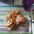 El cooksnap de Camii Christine cuando hizo Pollo al horno con vegetales.