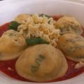 El cooksnap de Marisol Melgarejo cuando hizo Sorrentinos (pasta impresa).