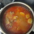 El cooksnap de Negruchi Paulina cuando hizo Costillas estofadas con verduras a la salsa italiana 😋😋💖.