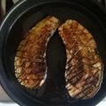 El cooksnap de Luis Juan Vidal Terrell cuando hizo Berenjenas Asadas.