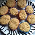 El cooksnap de adrialmi9 cuando hizo Muffins de coco, harina integral y mascabo.