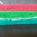 Cooksnap dari Mama Mia untuk resep Birthday Cake base Rainbow Kukus Ny. Liem