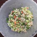 El cooksnap de Lizbeth Tovar cuando hizo Ensalada de Surimi.